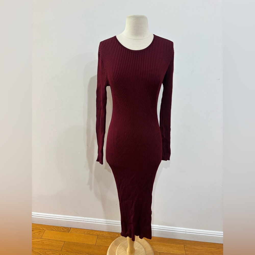 Adam Lippes x RTR Geo Knit Midi Dress, Size: L - Picture 5 of 14